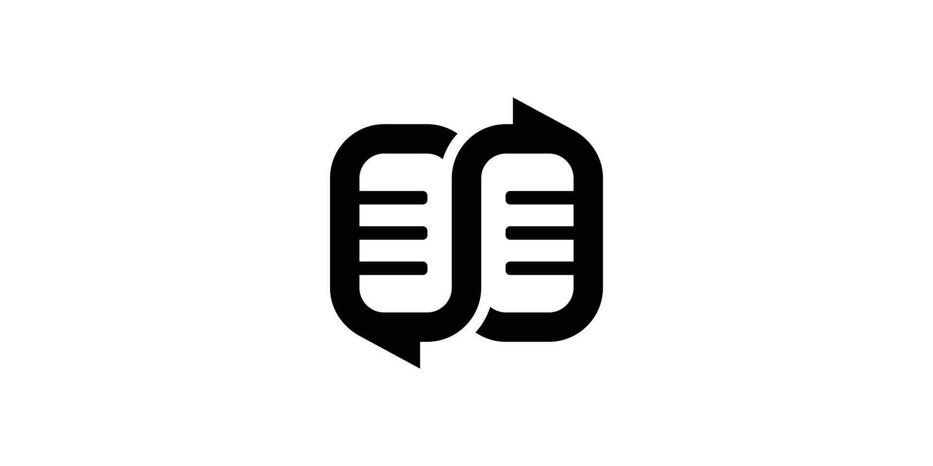 logo design combining the shape of a microphone with a speech balloon. vector