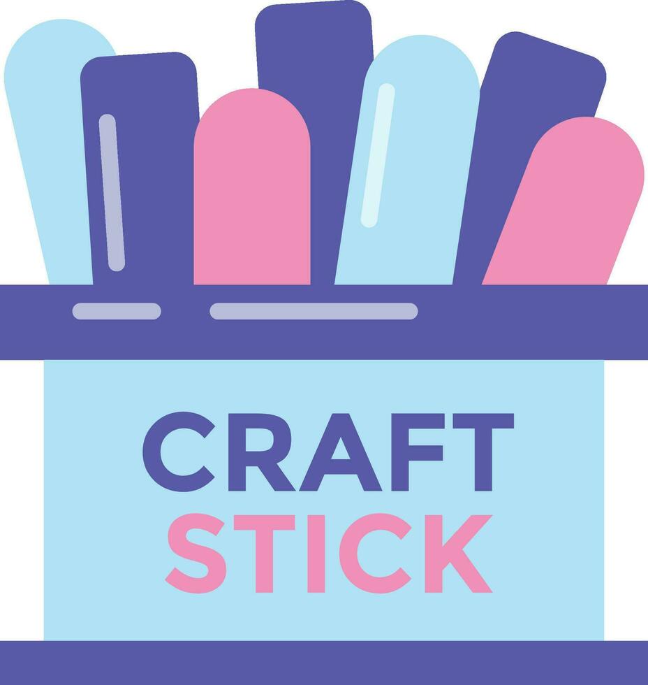 craft sticks icon. craft sticks icon vector illustration