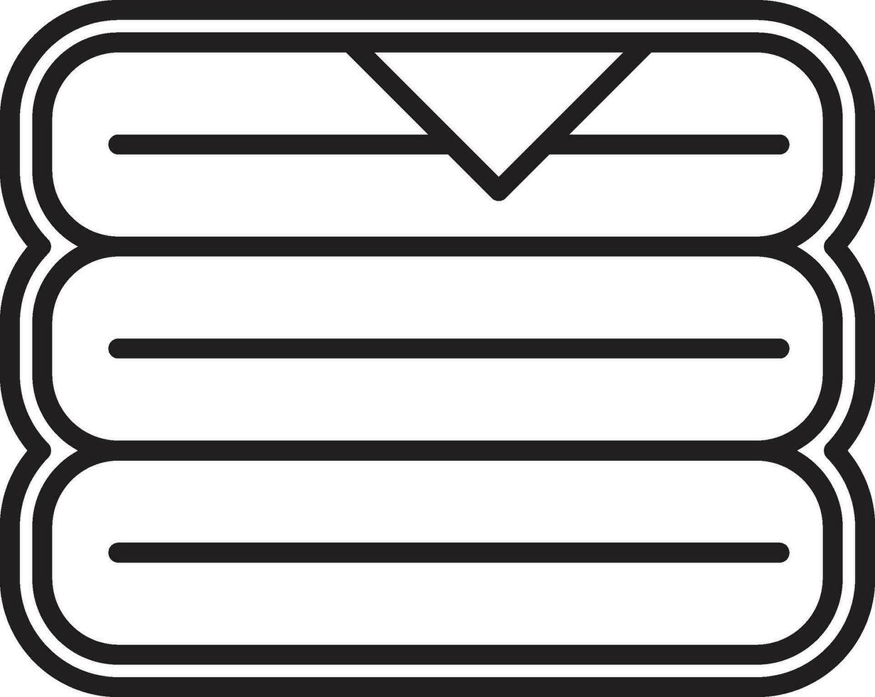 Books stack icon. Books Outline Icon vector