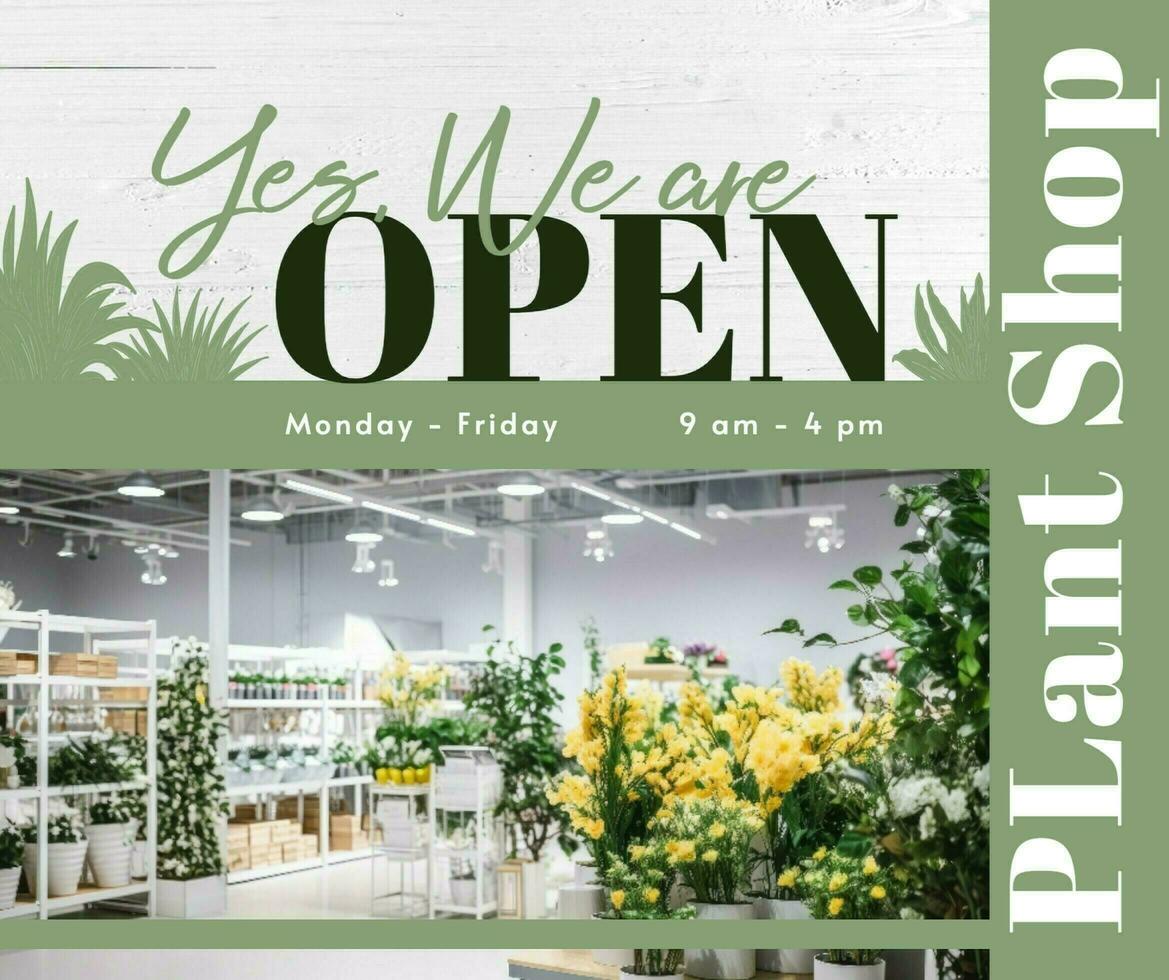 Plant Shop Promotion Post Set template