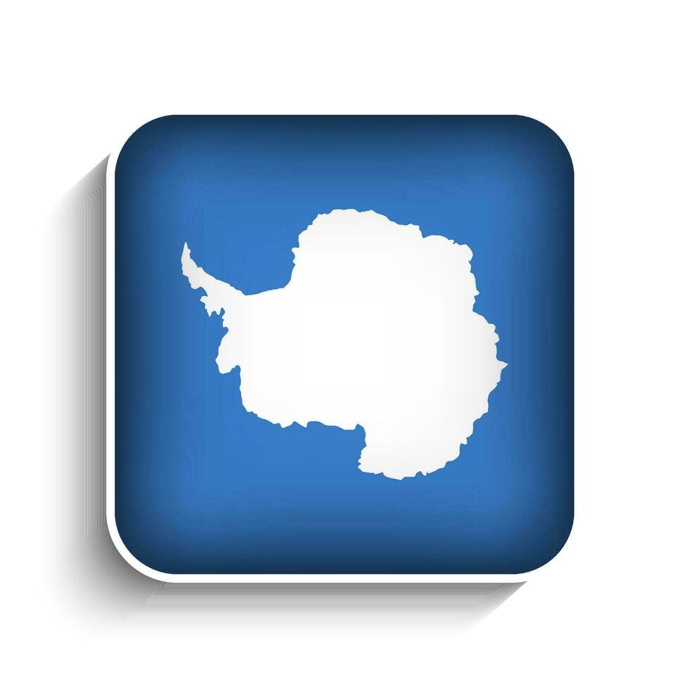 Vector Square Antarctica Flag Icon