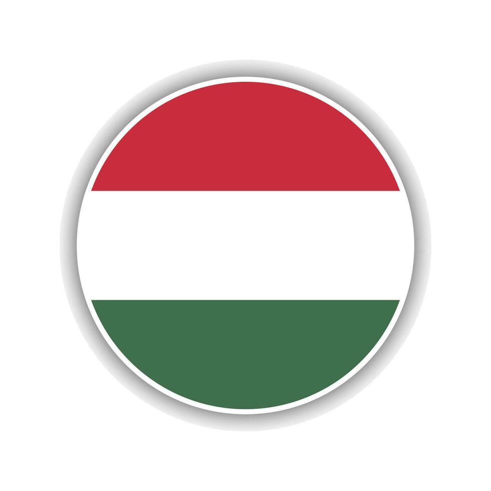 Abstract Circle Hungary Flag Icon vector