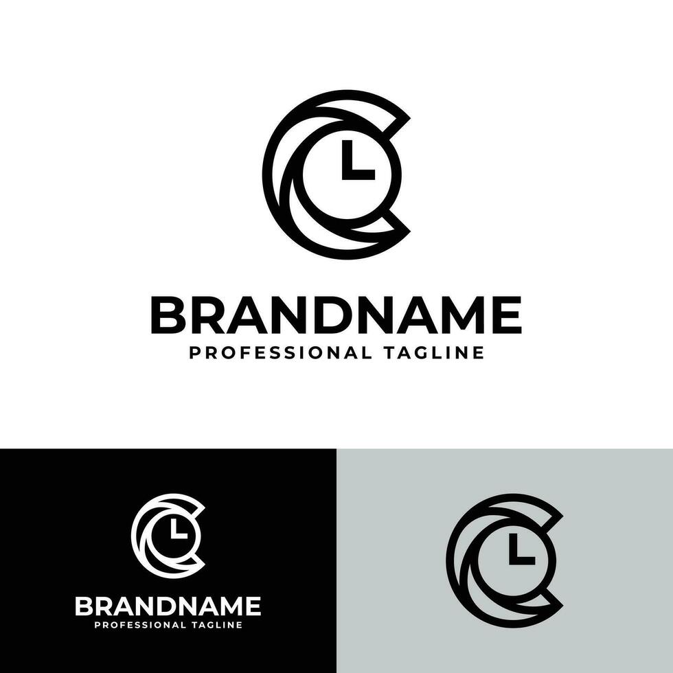 Letter C Clock Logo, suitable for any business related to Clock with C initial. vector