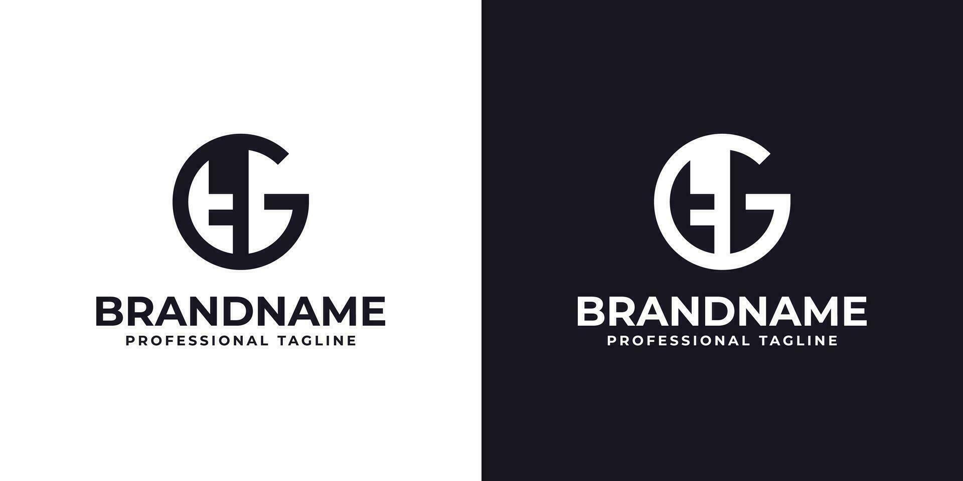 Letter GT or TG Logo, suitable for any business with TG or GT initials vector
