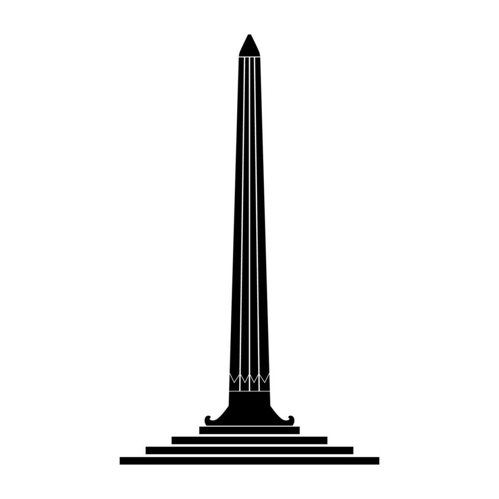 tugu pahlawan surabaya silhouette 34827261 Vector Art at Vecteezy