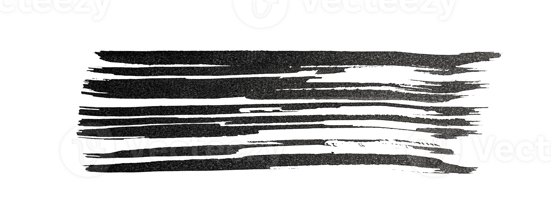 Black abstract brush texture stroke and splashes of paint on paper. Grunge art calligraphy transparent background png