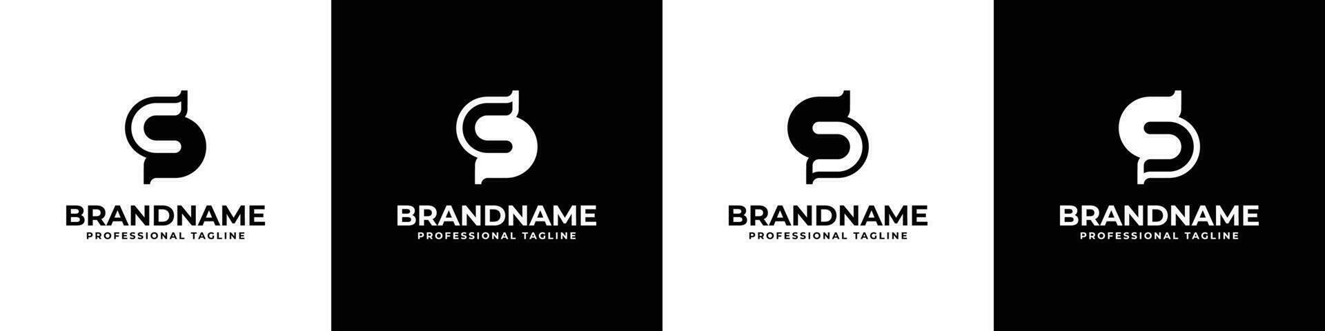 Letter CD or S Logo Set, suitable for any business with S, CD, or DC initials. vector