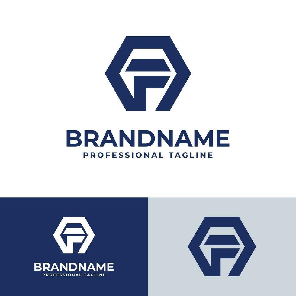 Letter AF Hexagonal Logo, suitable for any business related to Hexagonal with AF or FA initial. vector