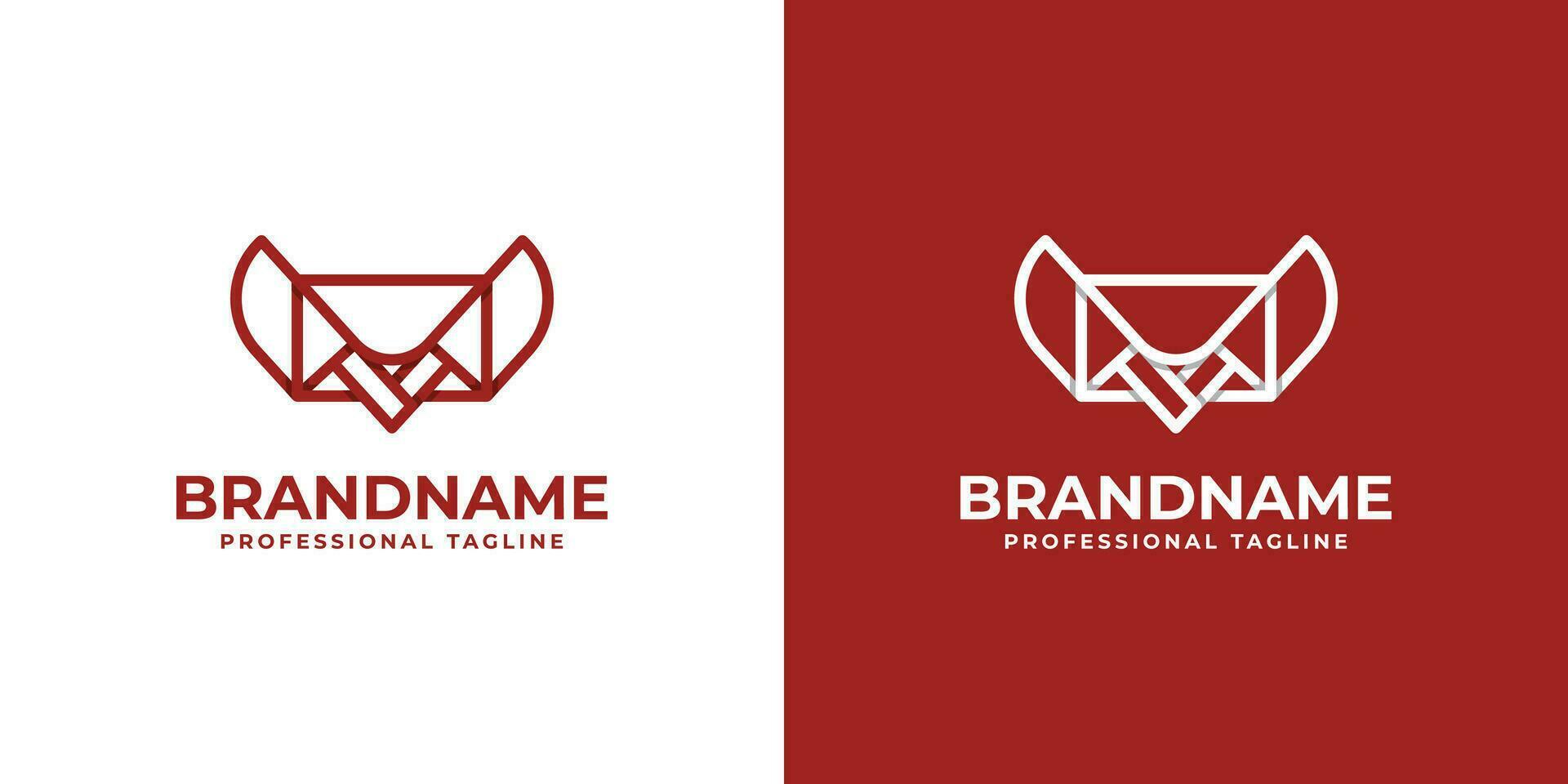 Knife Mail Logo, suitable for any business related to Knife and Mail. vector