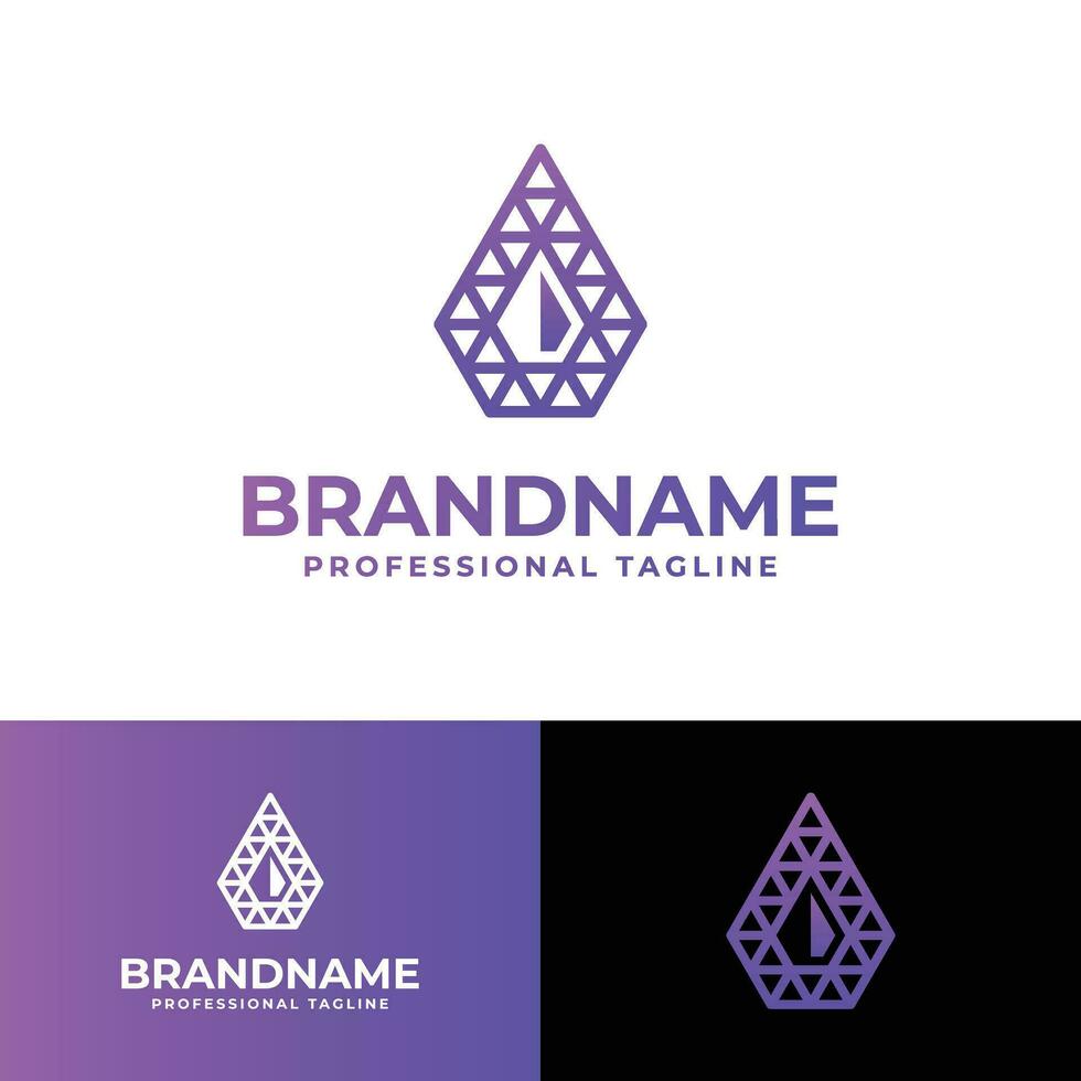 Diamond Polygonal Logo, suitable for any business related to diamond and polygonal. vector