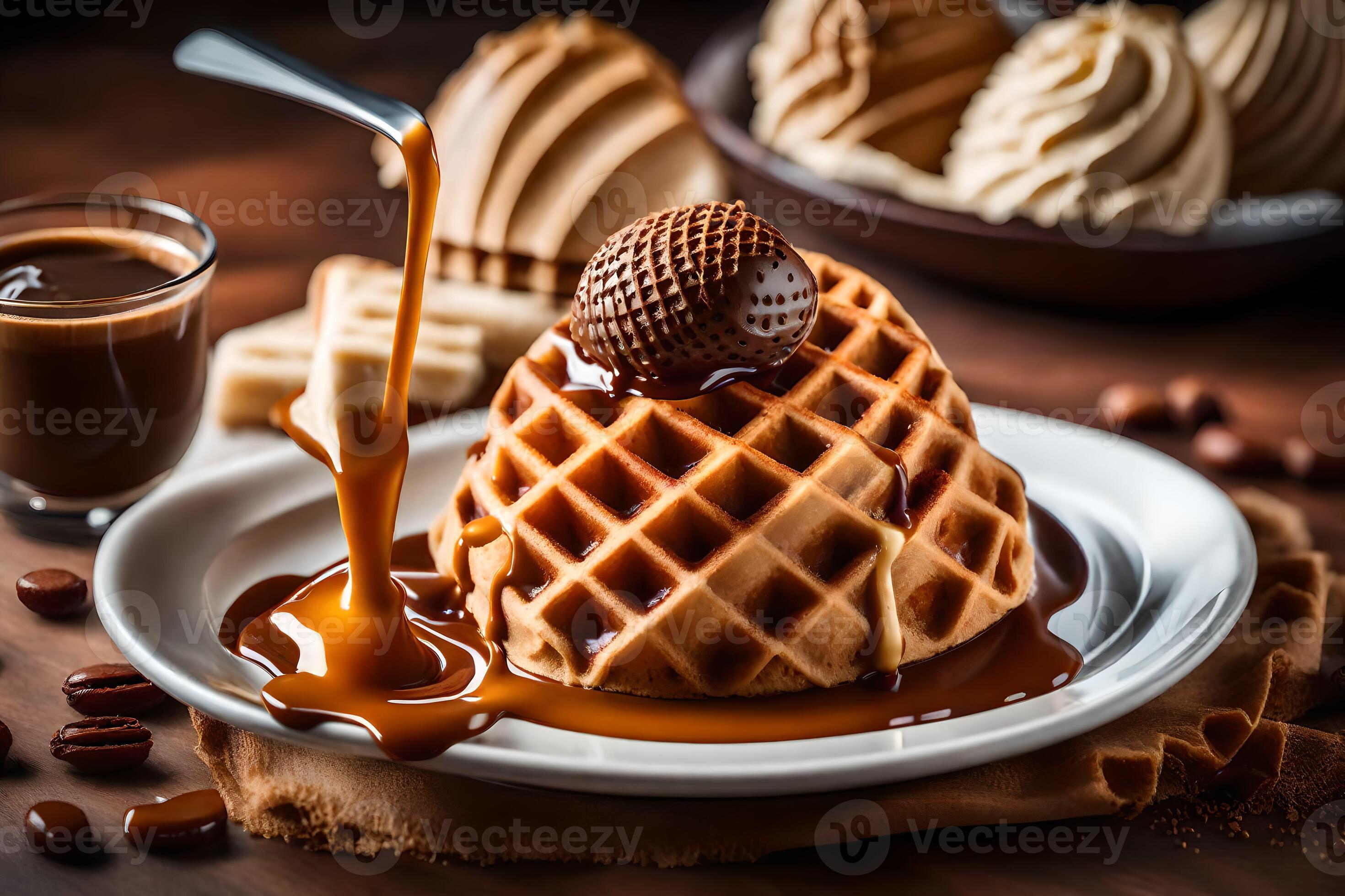 the best waffles in the world. AIGenerated 34829889 Stock Photo at