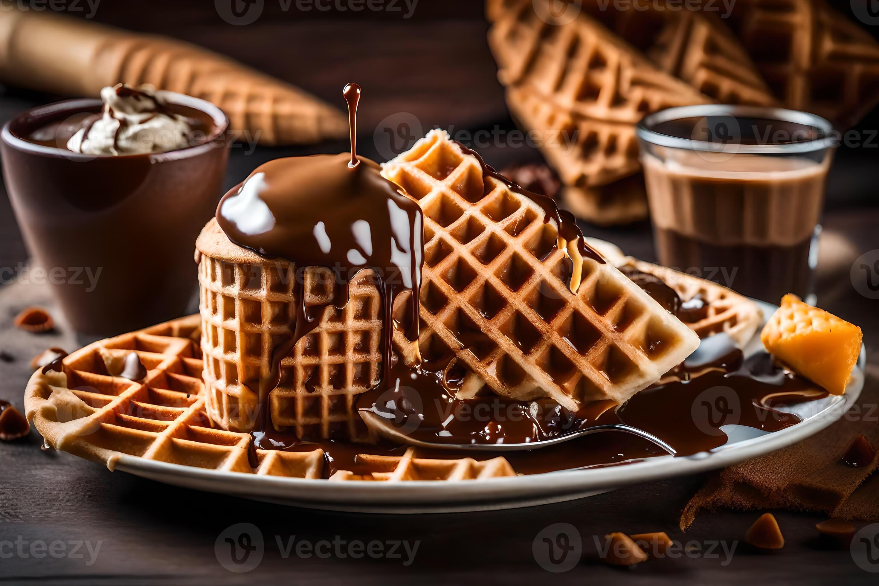 the best waffles in the world. AIGenerated 34830201 Stock Photo at