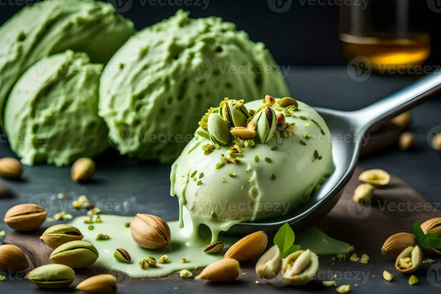 the best pistachio ice cream recipes. AI-Generated photo