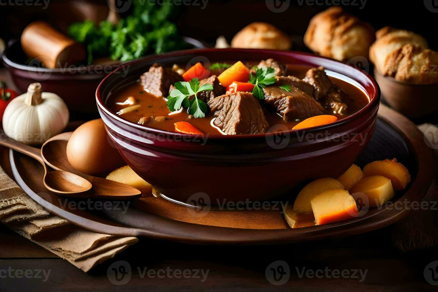 the best beef stew recipes. AI-Generated photo