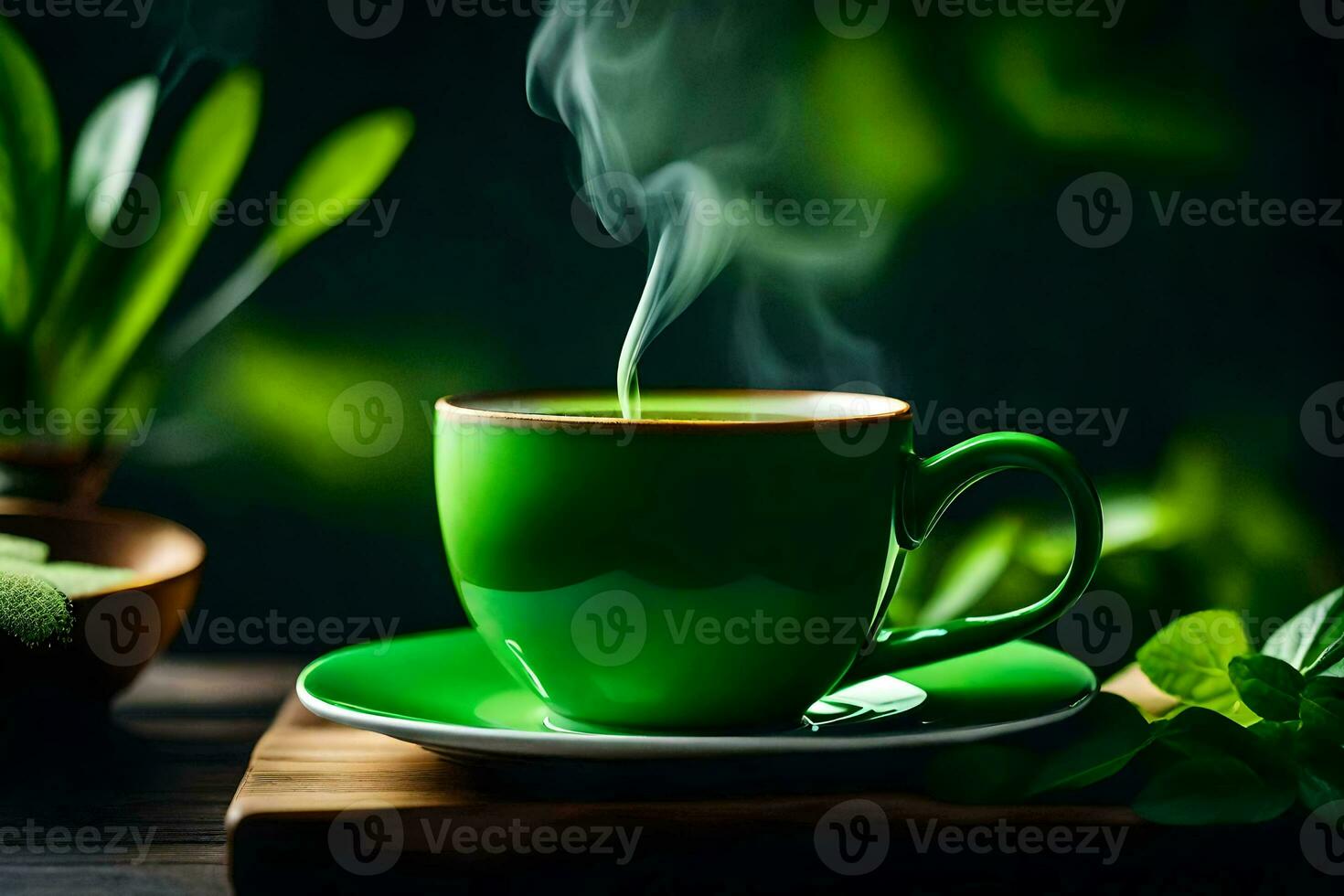 green tea, cup, cup of tea, green, cup of tea, green tea, cup. AI-Generated photo