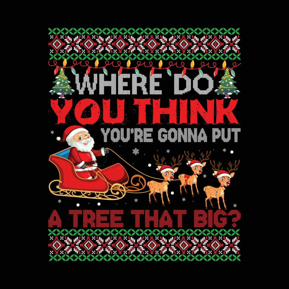 Christmas graphics set for Christmas tshirt design and vector