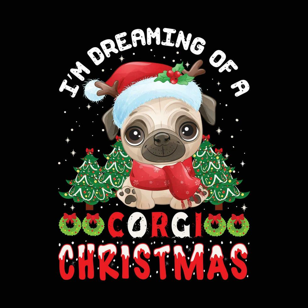 Christmas graphics set for Christmas tshirt design and vector