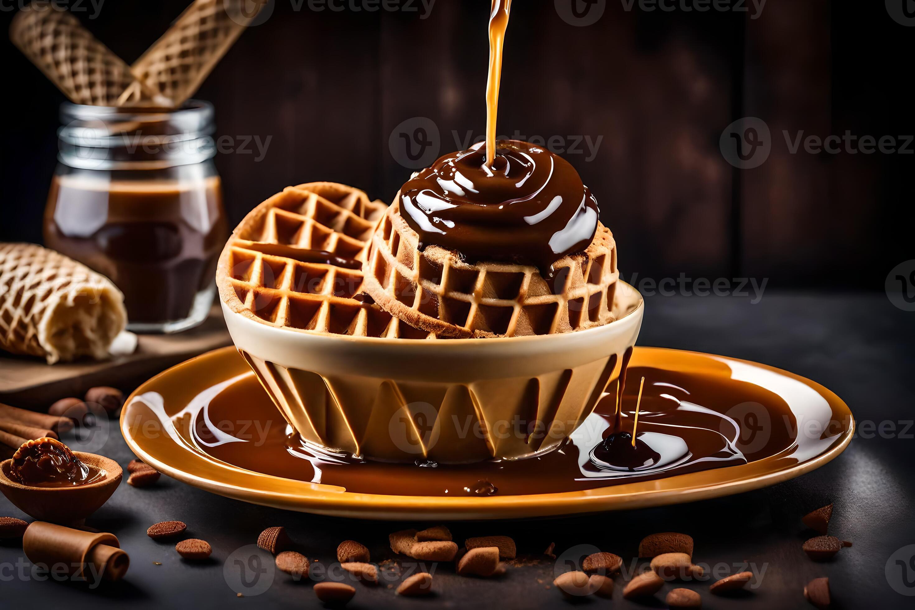 the best waffles in the world. AIGenerated 34832732 Stock Photo at