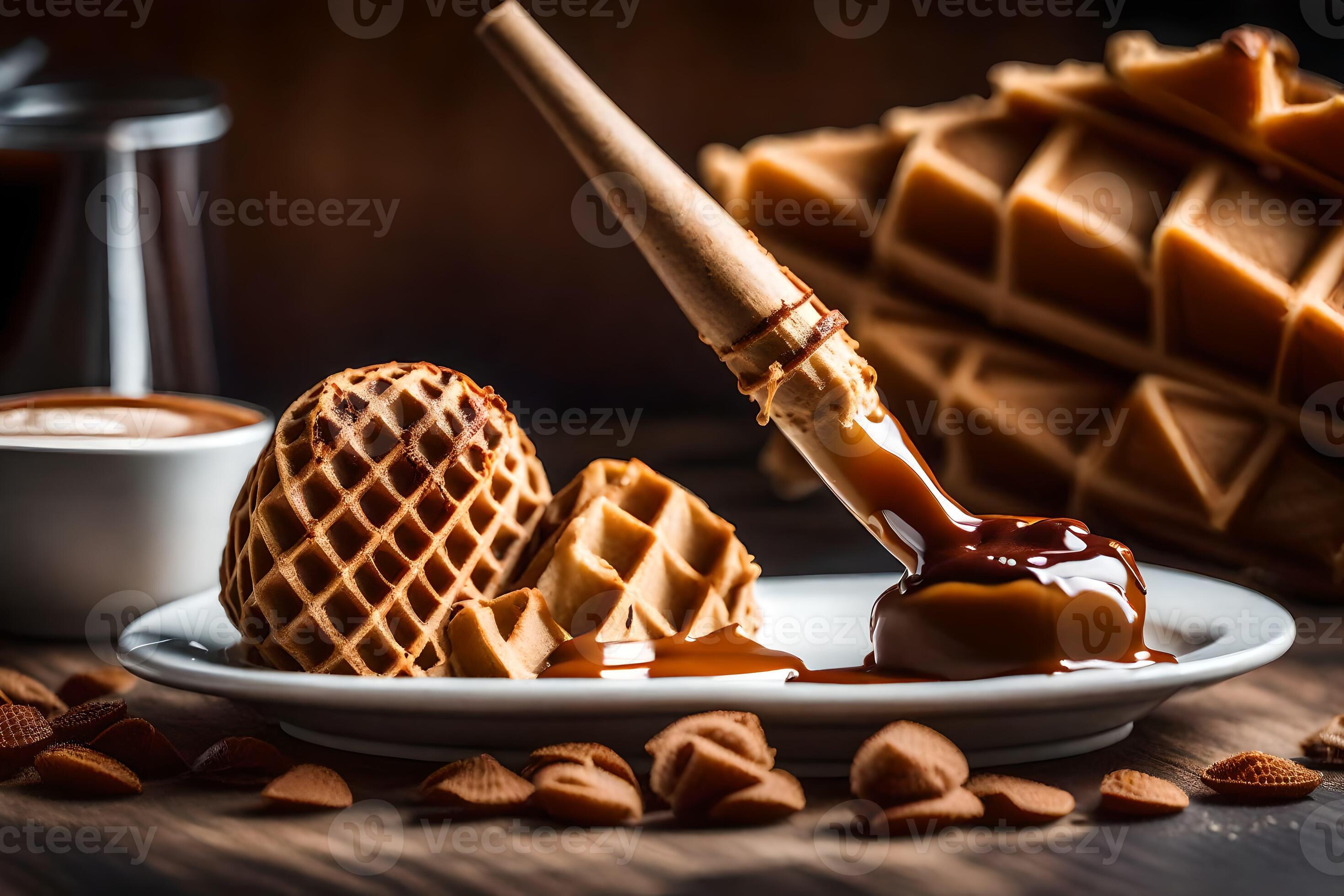 the best waffles in the world. AIGenerated 34832863 Stock Photo at