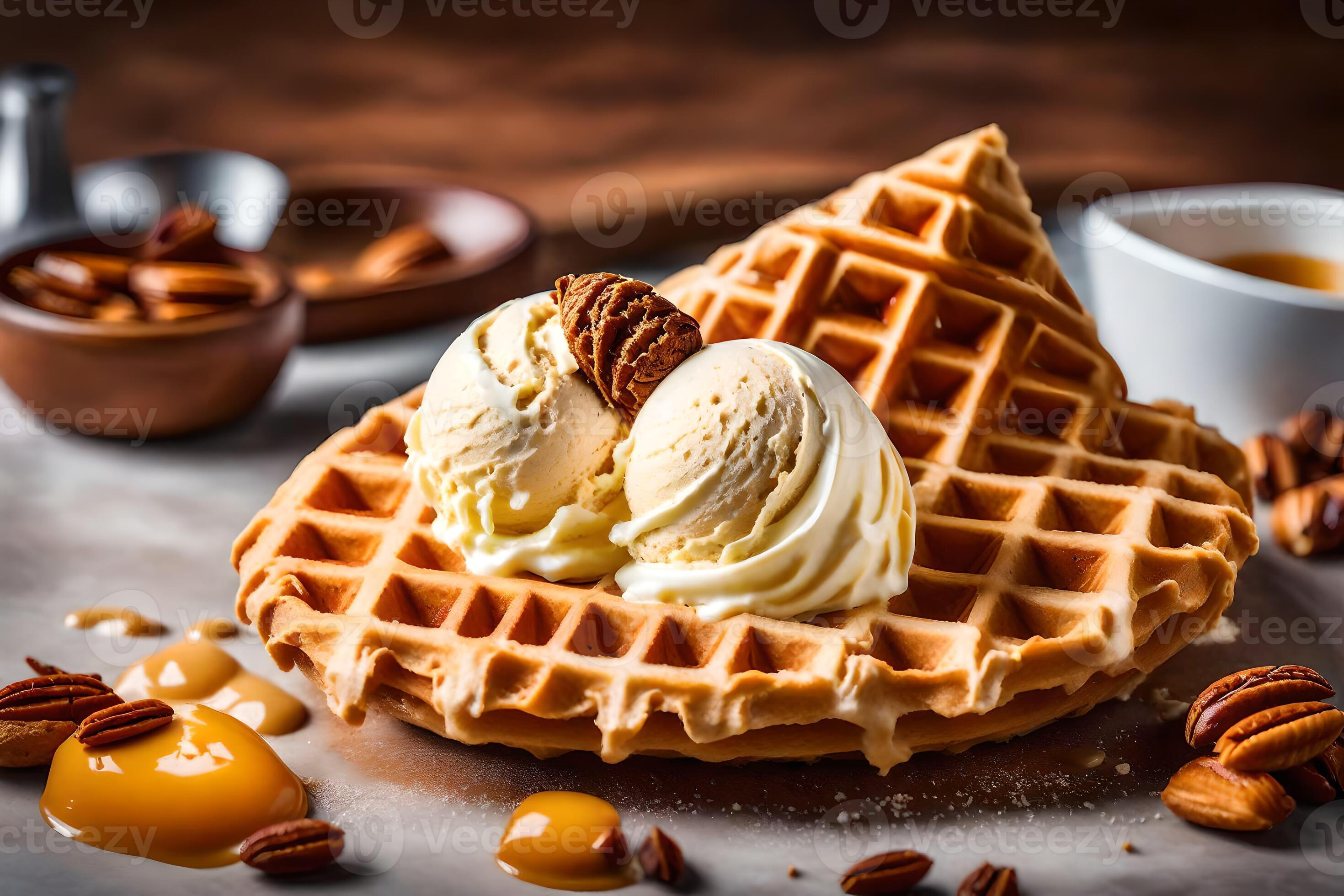 the best waffles in the world. AIGenerated 34834261 Stock Photo at