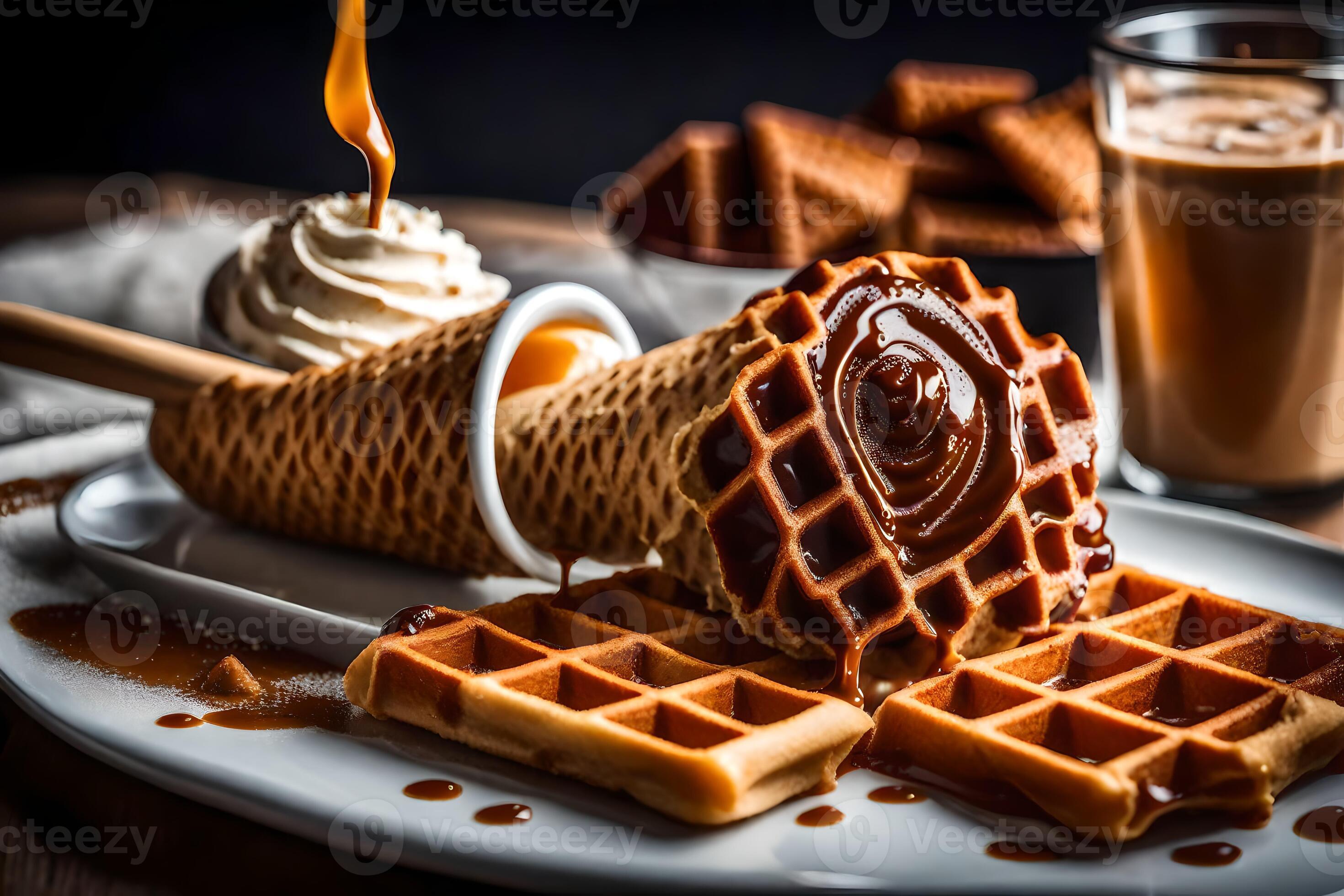 the best waffles in the world. AIGenerated 34834751 Stock Photo at