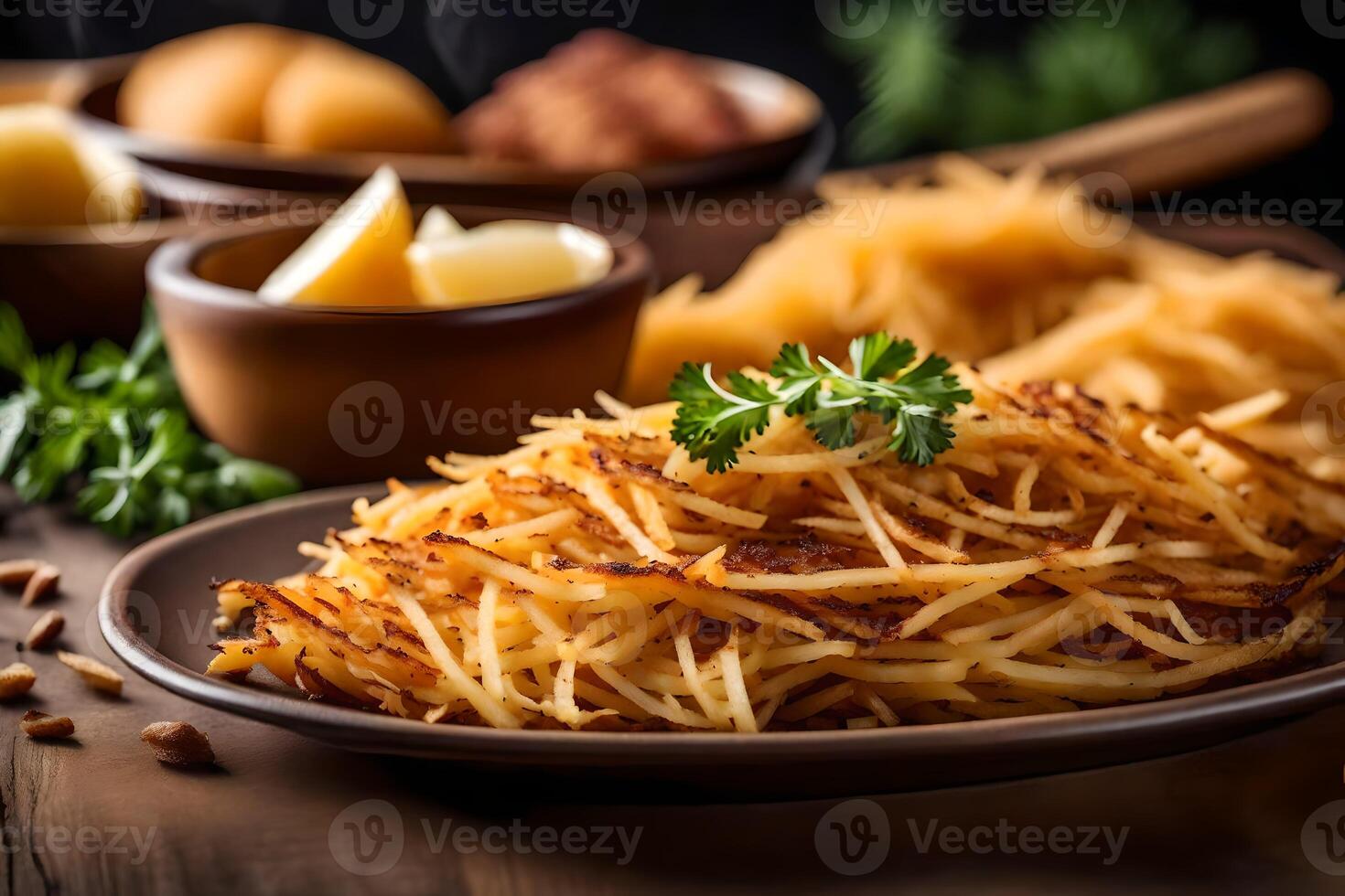 the best potato dishes in the world. AI-Generated 34835196 Stock Photo