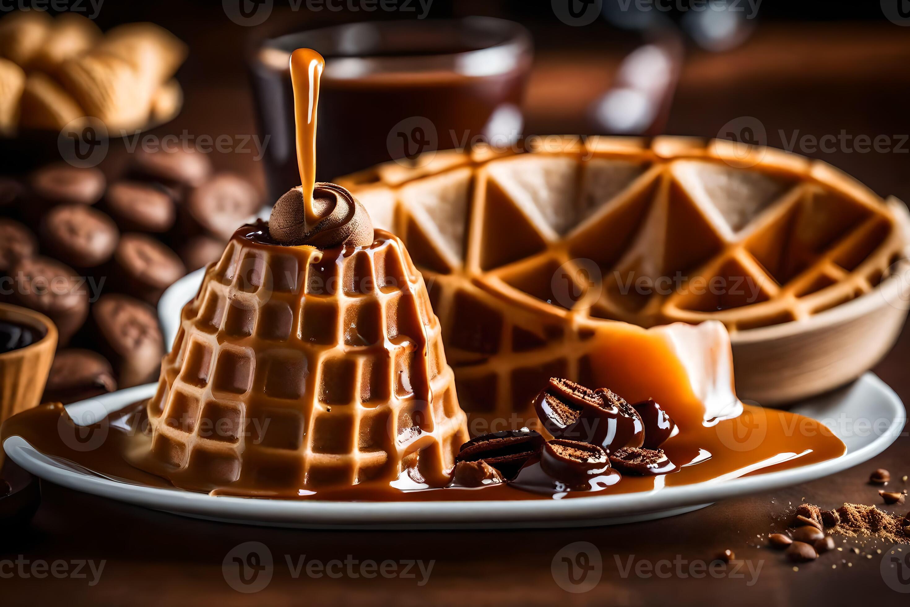 the best waffles in the world. AIGenerated 34835948 Stock Photo at