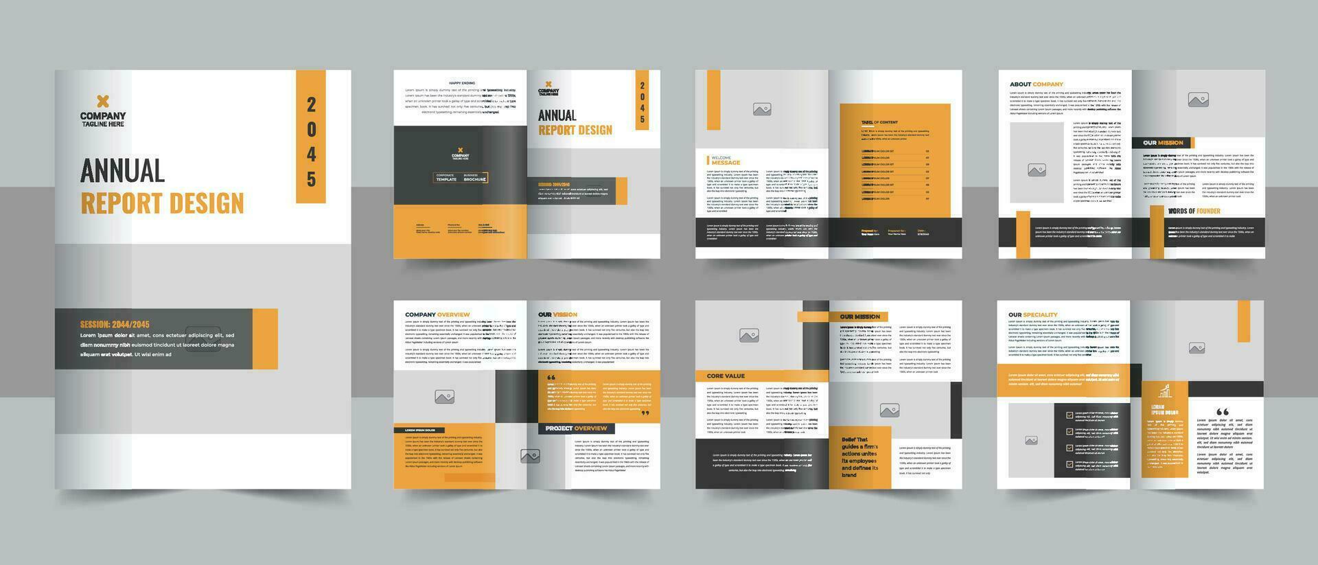 corporate company profile brochure annual report booklet business proposal layout concept vector