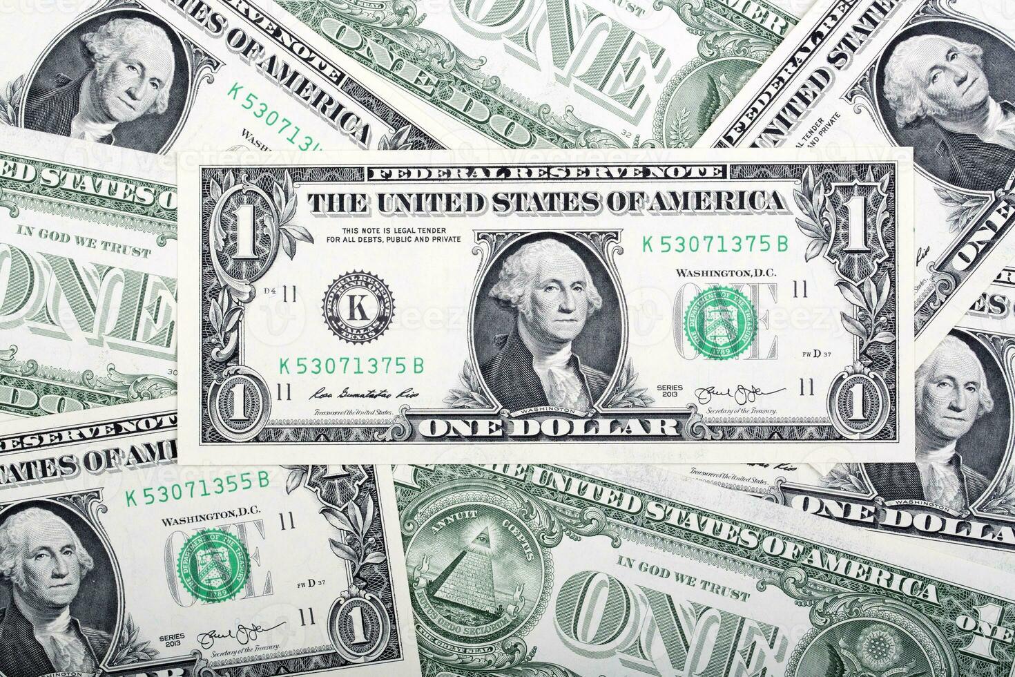 American one dollar a background photo