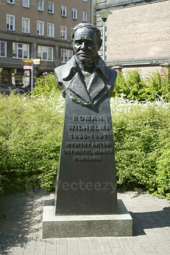 romano wilhelmi Monumento en poznań, Polonia foto