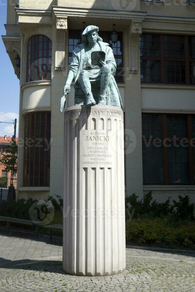 Klemens Janicki monument in Poznan photo