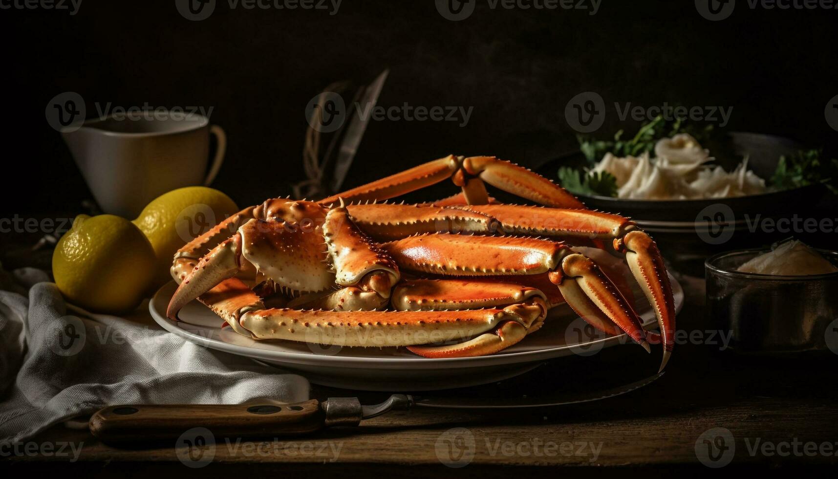 AI generated A gourmet Mexican meal with grilled meat, fresh vegetables, and sauce generated by AI photo