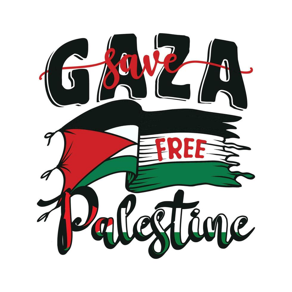 salvar gaza gratis Palestina vector