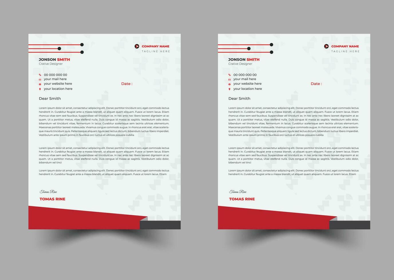 Professional Letterhead Template vector