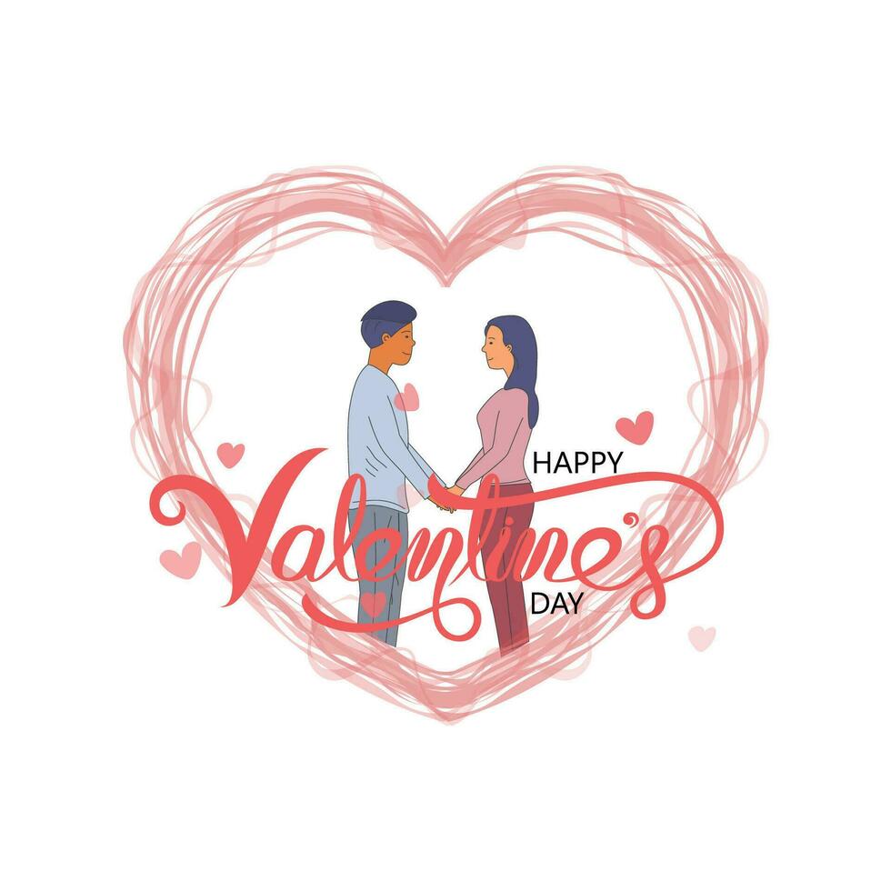 hombre y mujer icono.romantico Pareja y corazones forma. vector