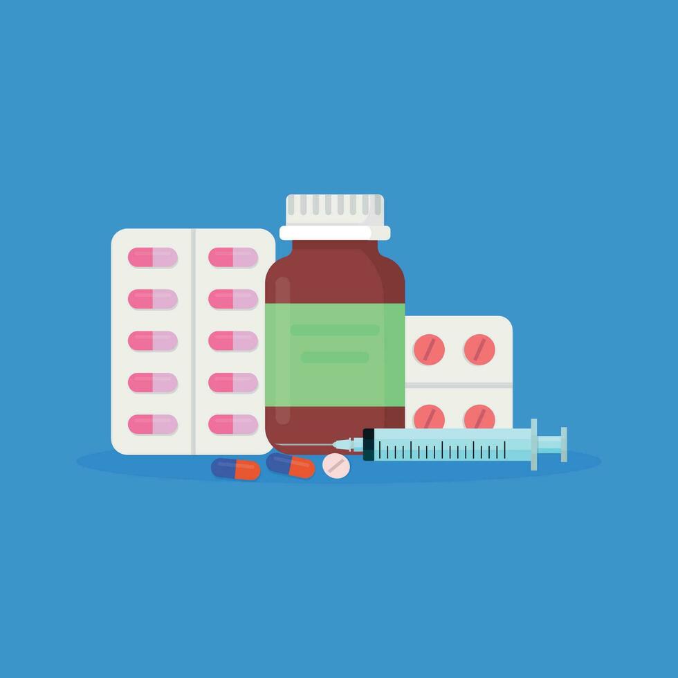 Medicine vector illustration, pharmacy concept