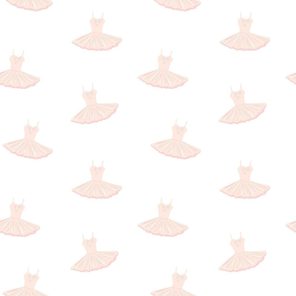 Ballet tutu vector seamless pattern, background, wallpaper, print, textile, fabric, wrapping paper, packaging design