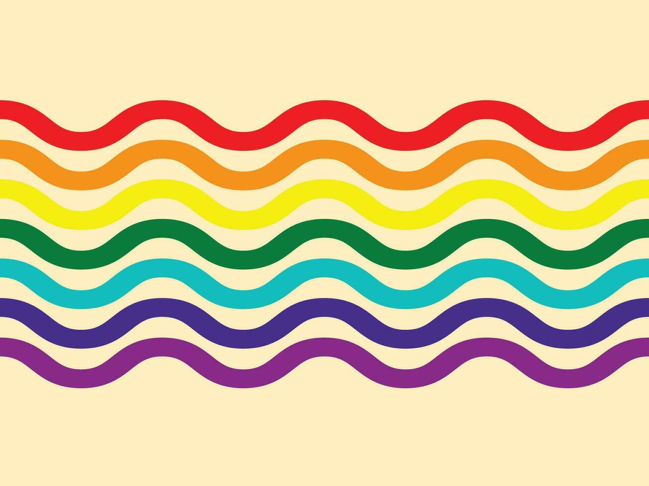 Rainbow abstract background with waves line design. Rainbow wallpaper vector