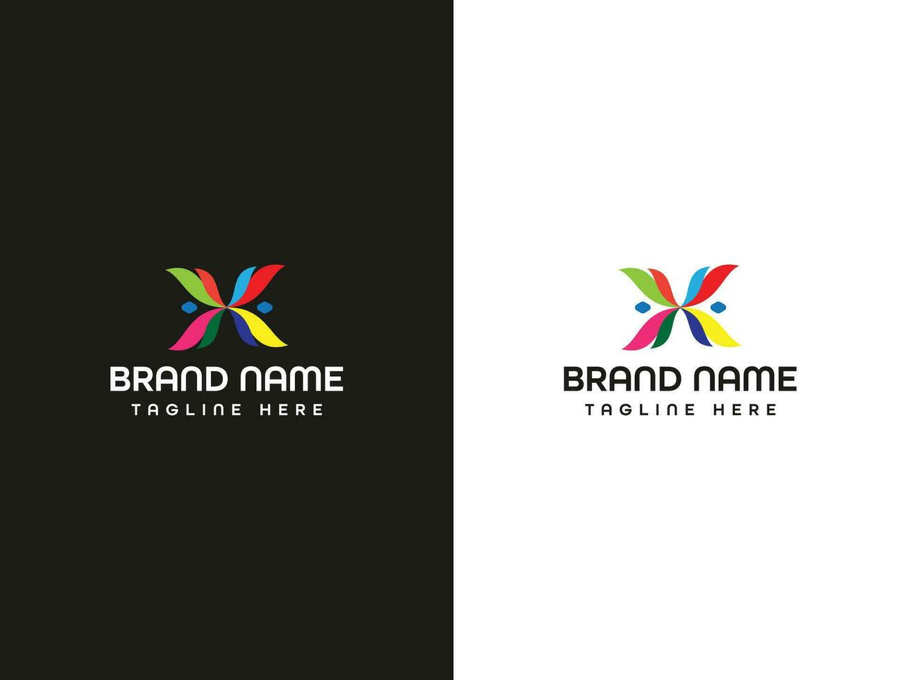 modern minimal logo design vector