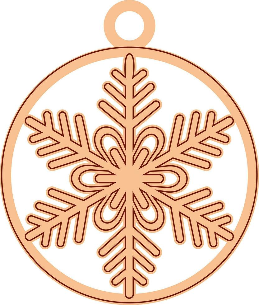 Christmas Ornament, Home Decoration, Laser Cut File vector