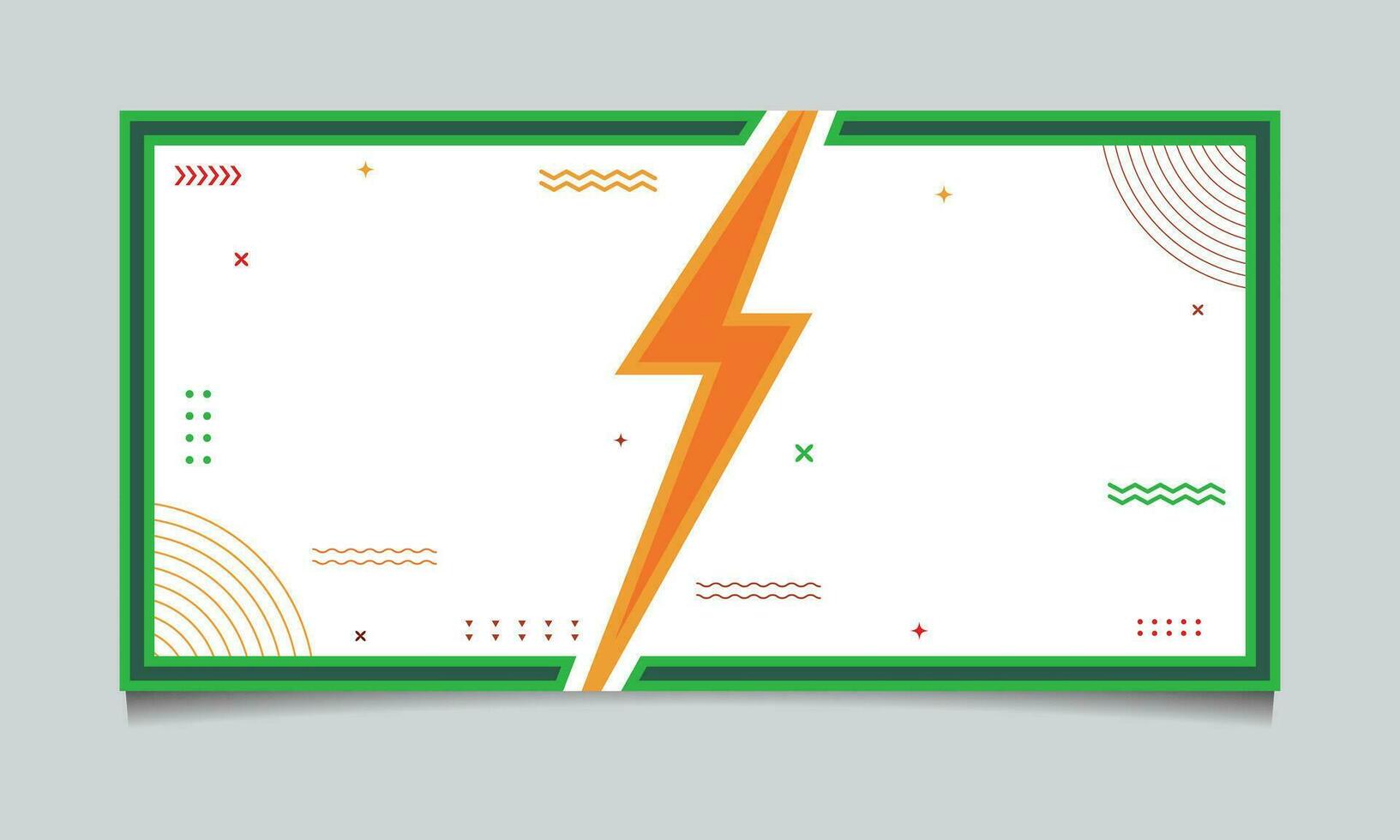 Modern abstract blank banner design. Vector illustration