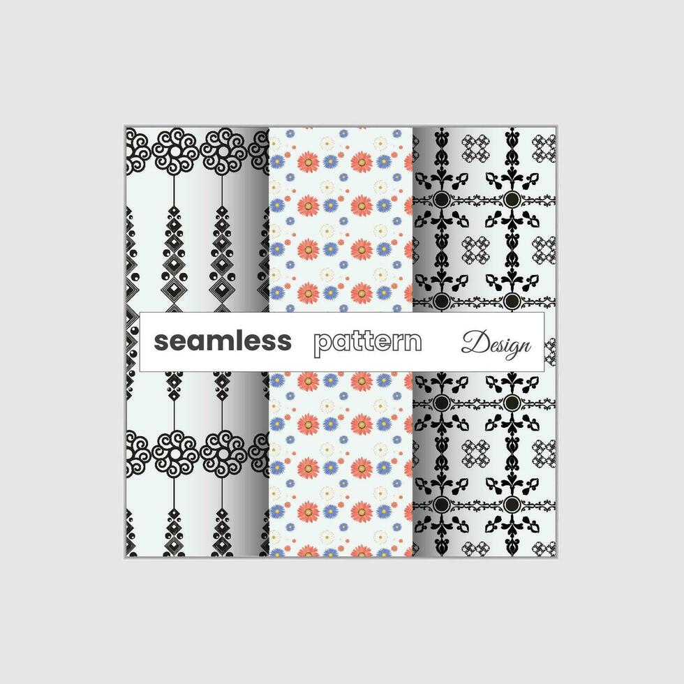 Vector abstract seamless flat pattern design design template.