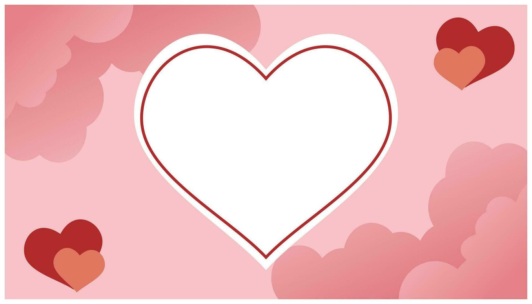 Valentine's day greeting card with hearts. Vector illustration. Design elements that are romantic and full of love, expressions of affection for greeting cards, banners and others