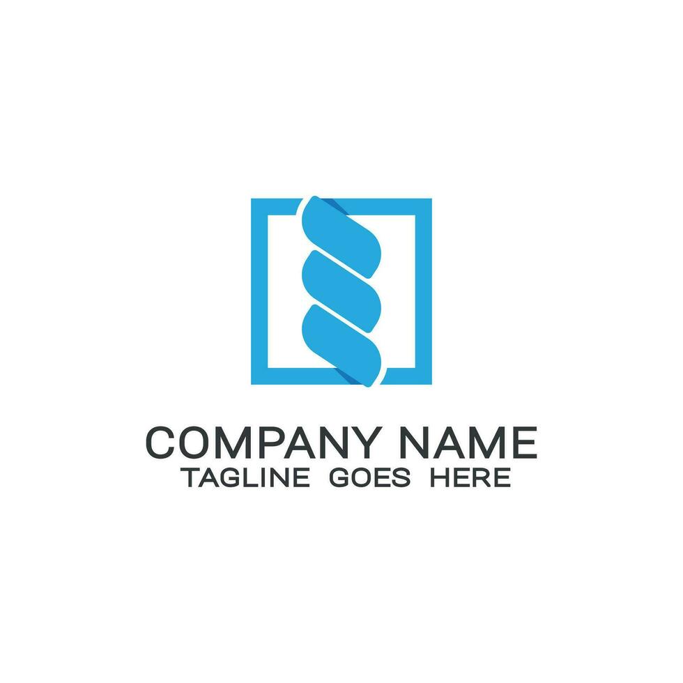 minimalist rope design business logo. vector