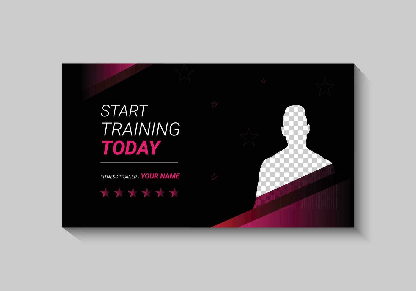 flat design fitness  gym template vector