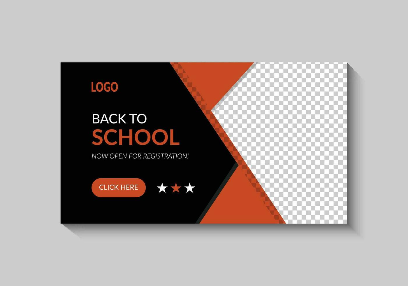 flat design education template vector