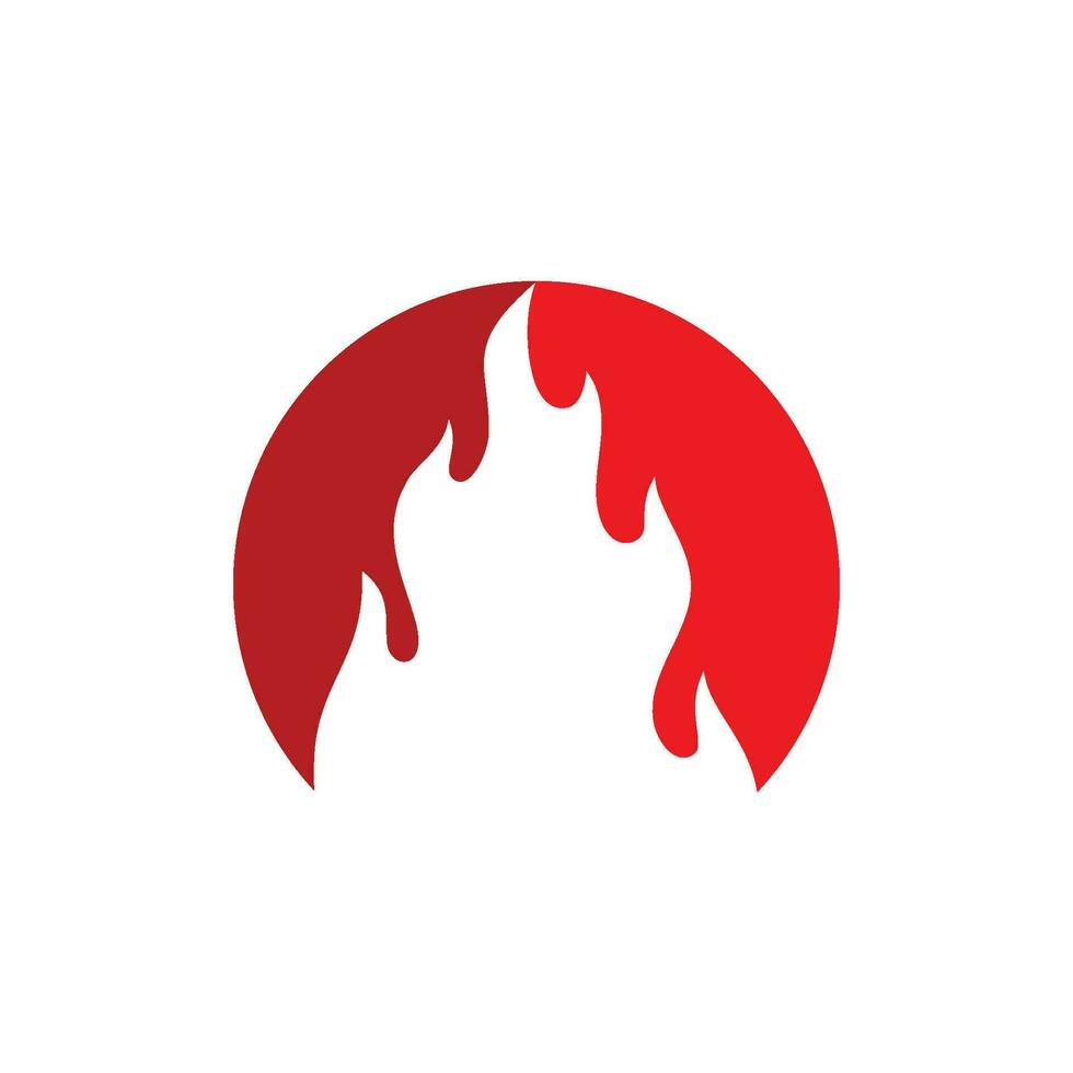 logo de llama de fuego vector