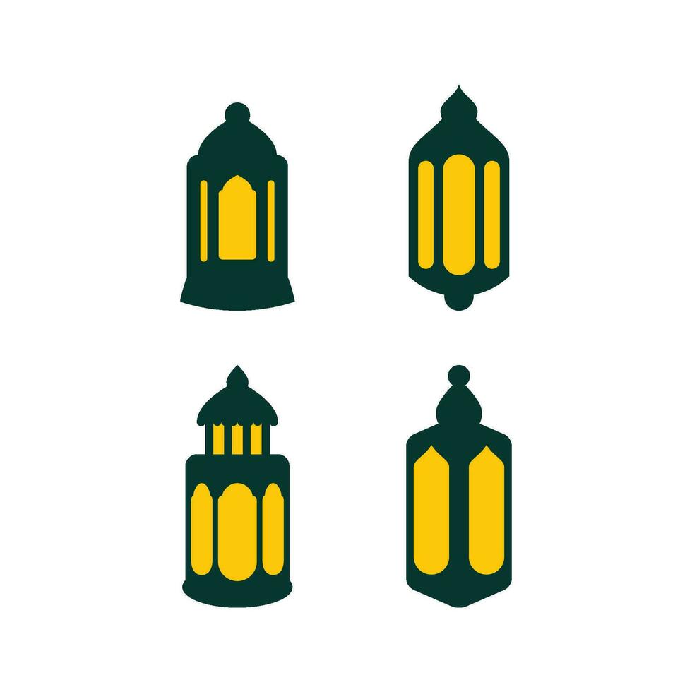 Lantern icon vector