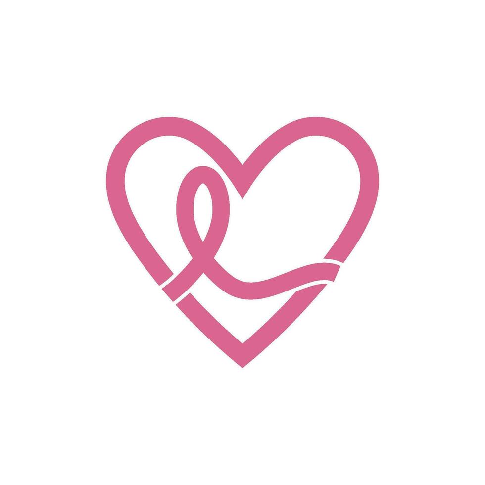 Breast cancer awareness,ribbon logo vector