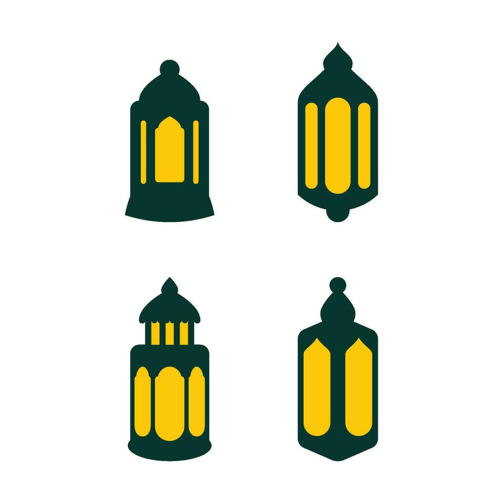 Lantern icon vector